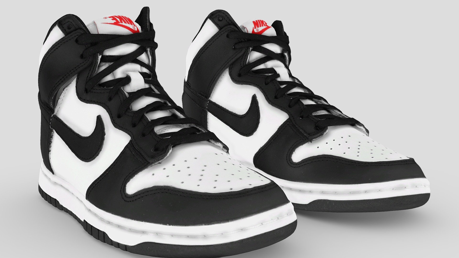 Nike Dunk High PANDA 3d model