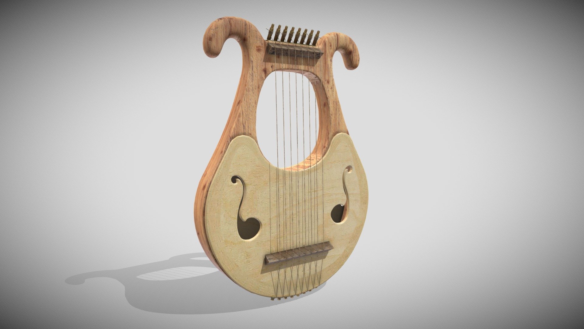 Harp 3d model