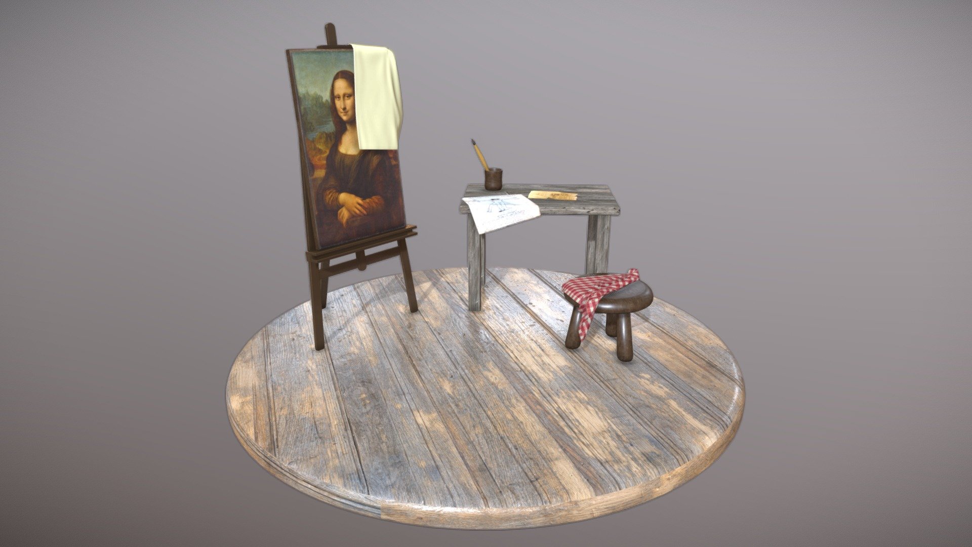 Da Vinci workshop 3d model