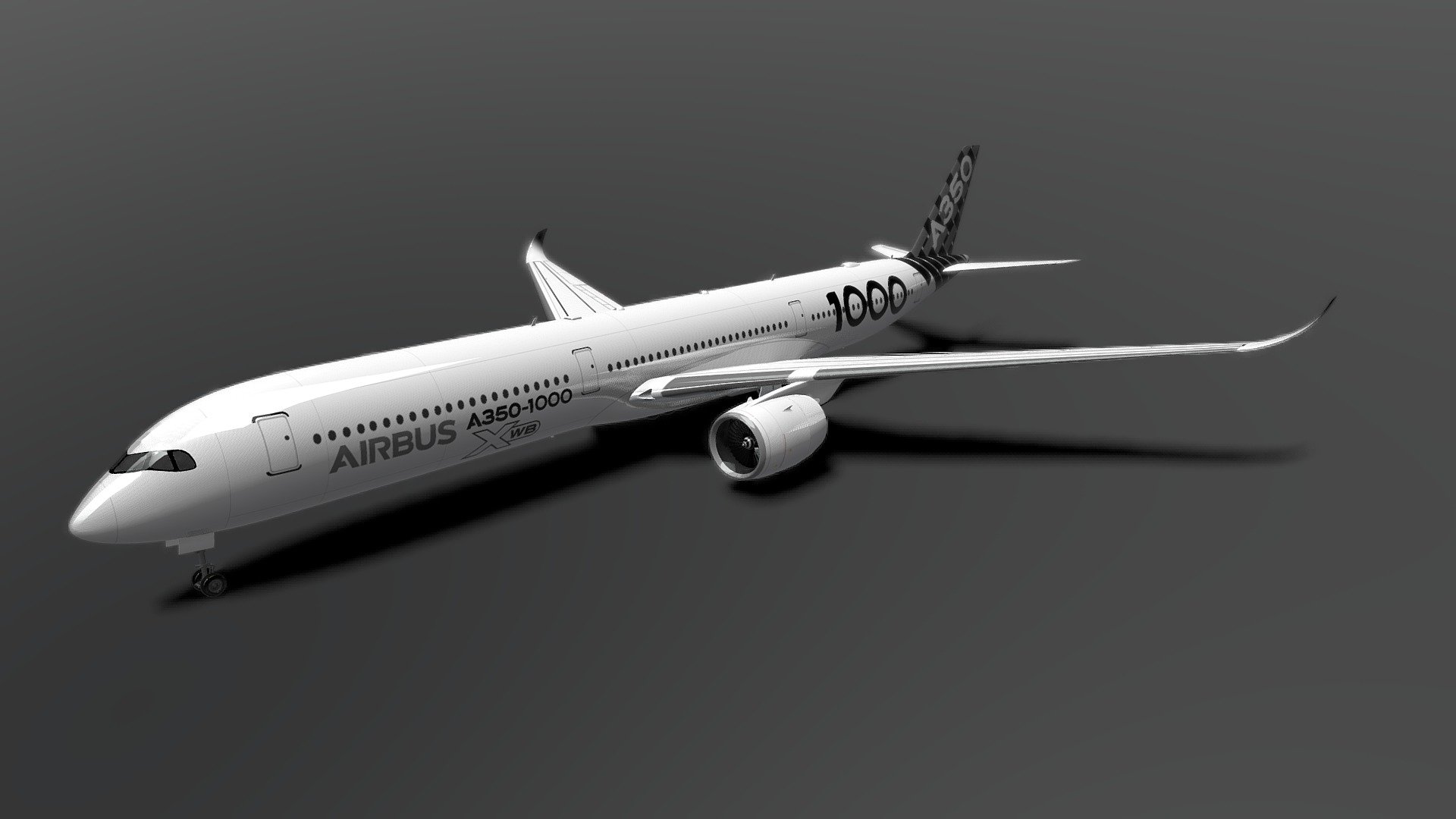 Airbus XWB A350-1000 3d model