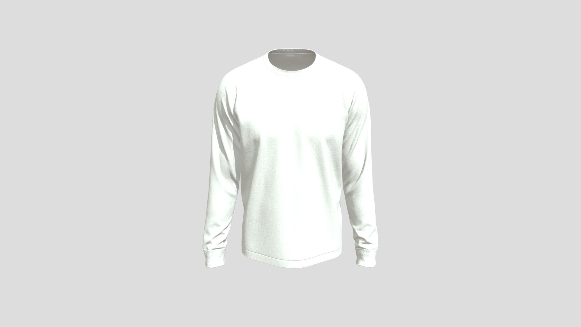 Long Sleeve T- Shirt 3d model