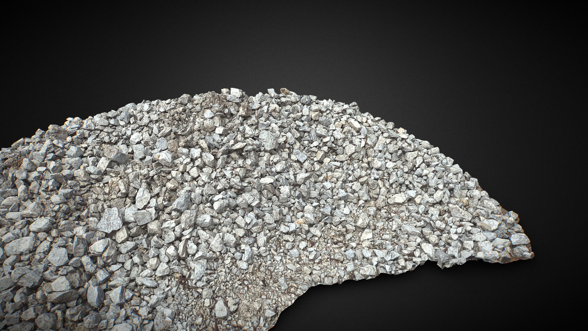 Pile of White Stones 3D Scan 3d model