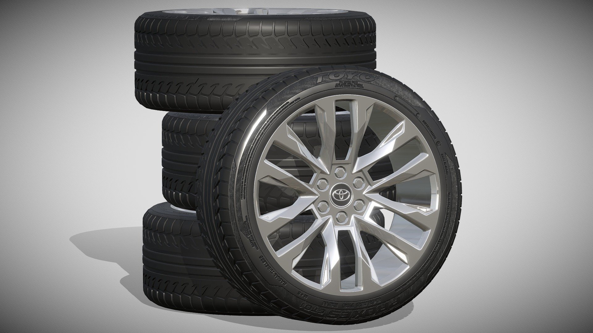 Toyota wheels 3d model