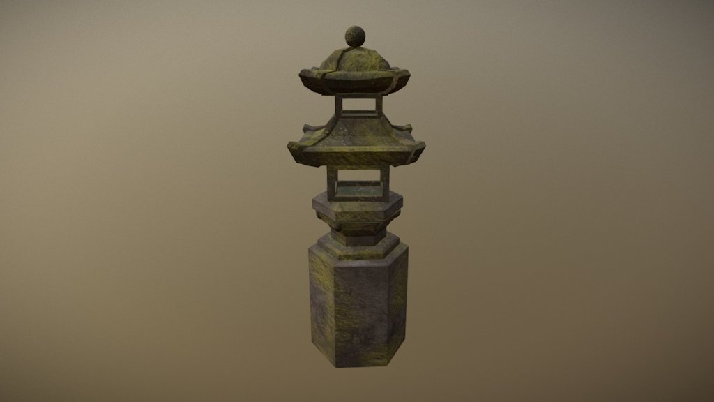 Stone Lantern 3d model