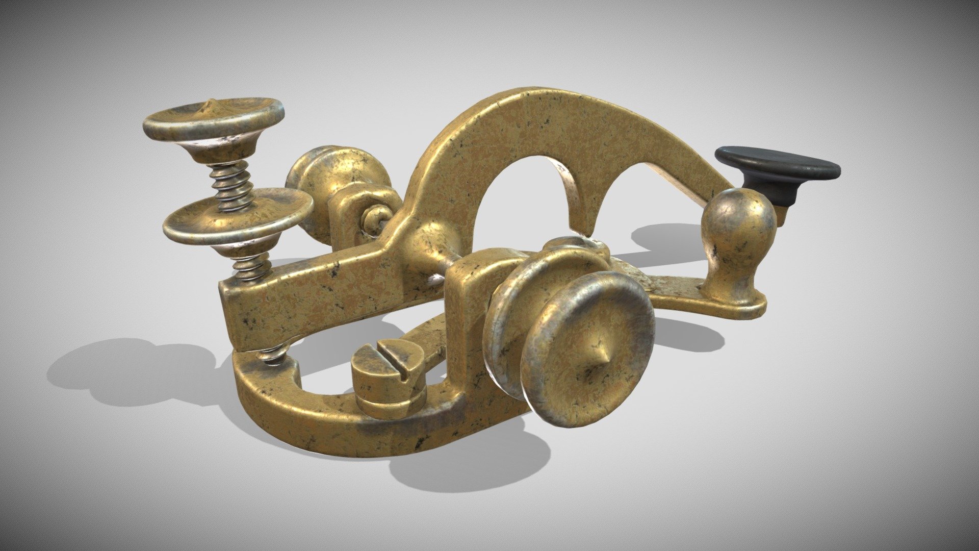 Old Telegraph Key 3d model