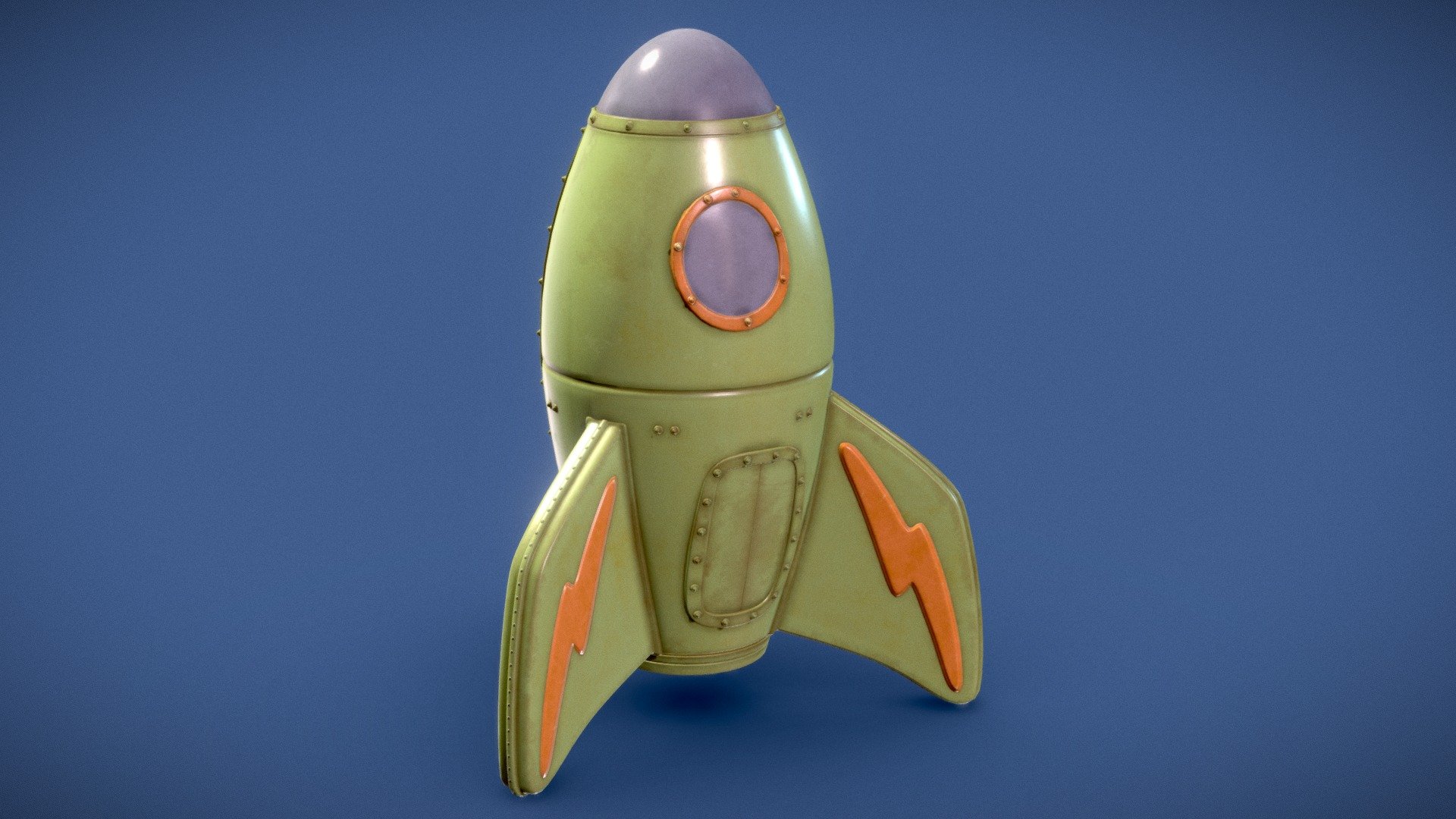 Fantasy Rocket Ship 3d model