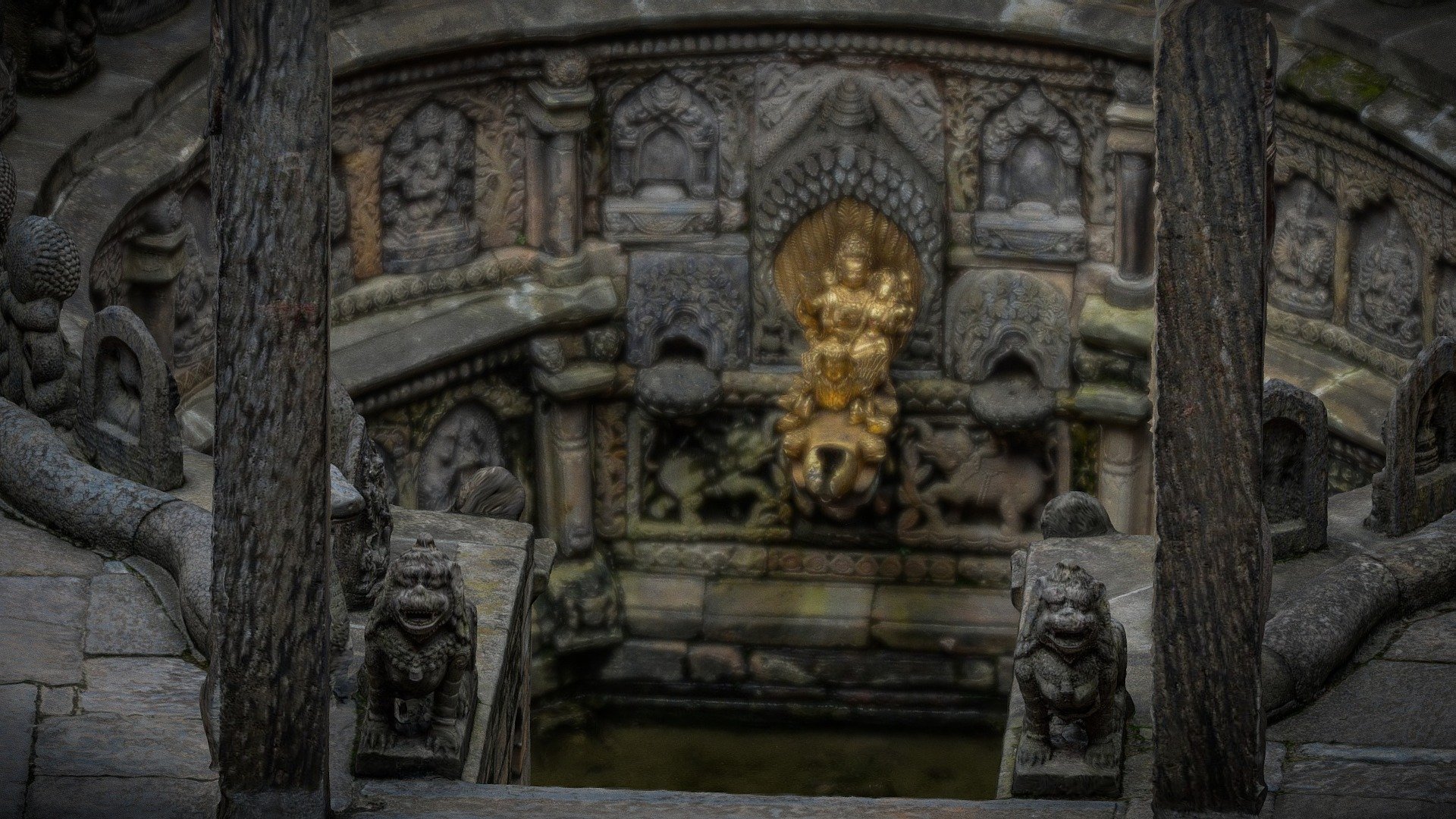 Tusha Hiti (Patan Durbar Square) 3d model