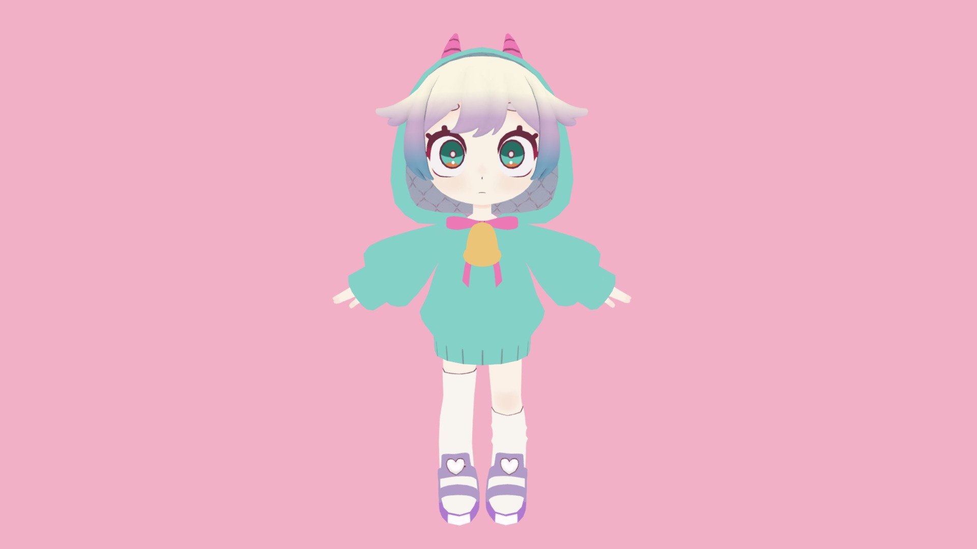 やぎあにまちゃん 3d model