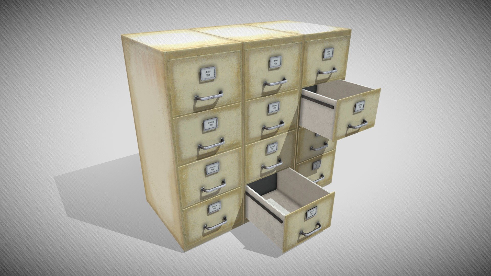 Drawer Quad 3d model