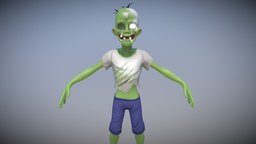 Stylized Low Poly Zombie