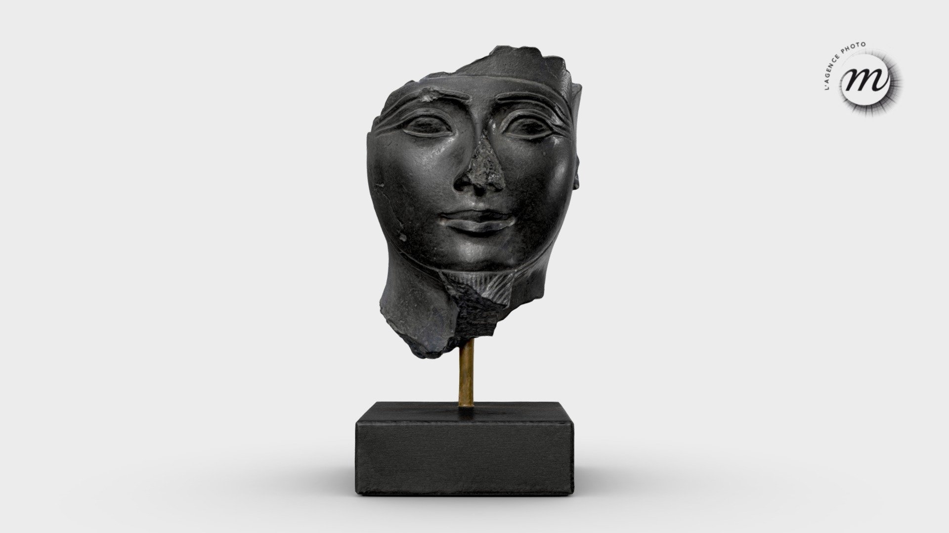 Fragment de visage du dieu Amon Rê 3d model