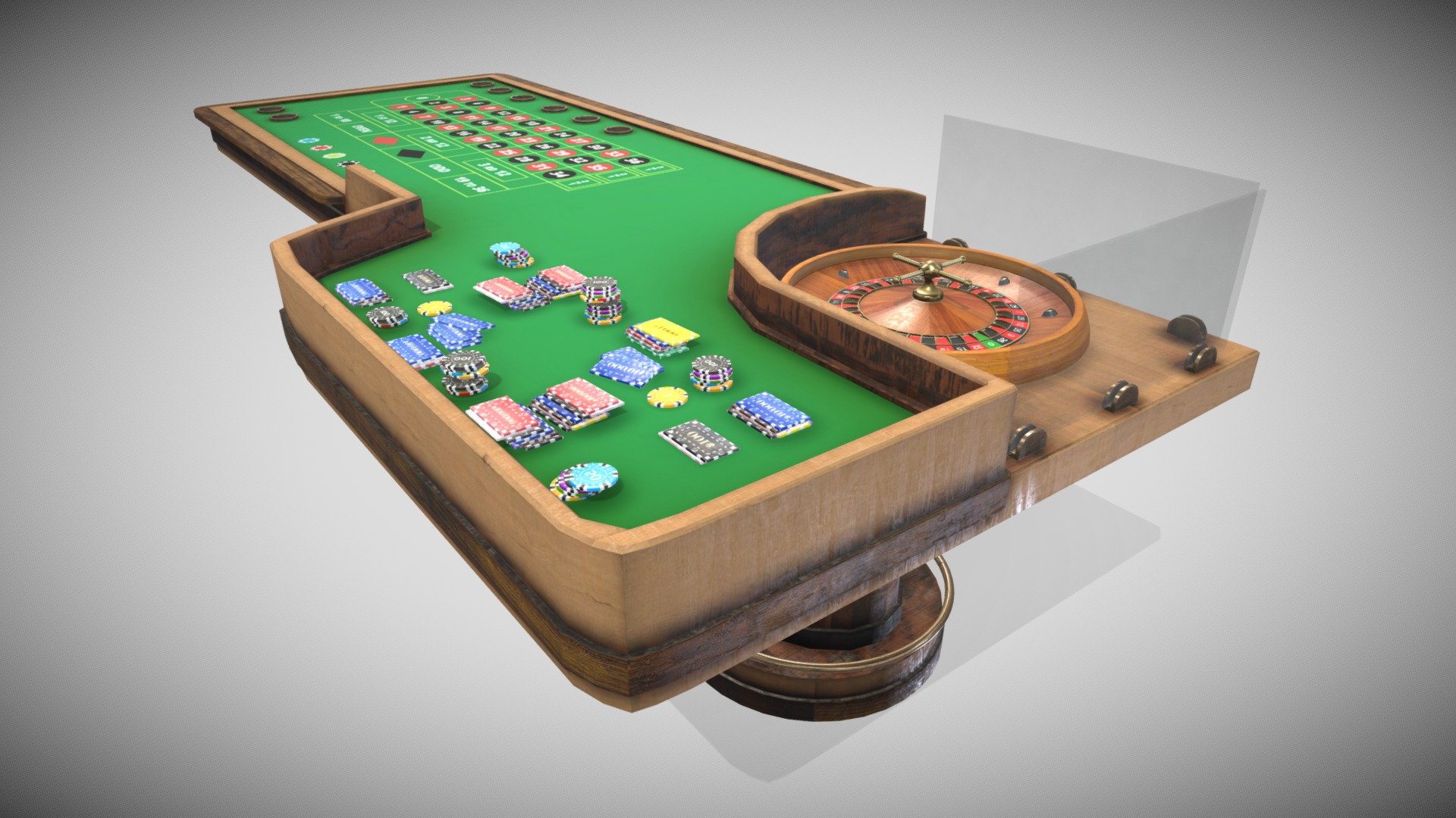 Roulette Desk 3d model