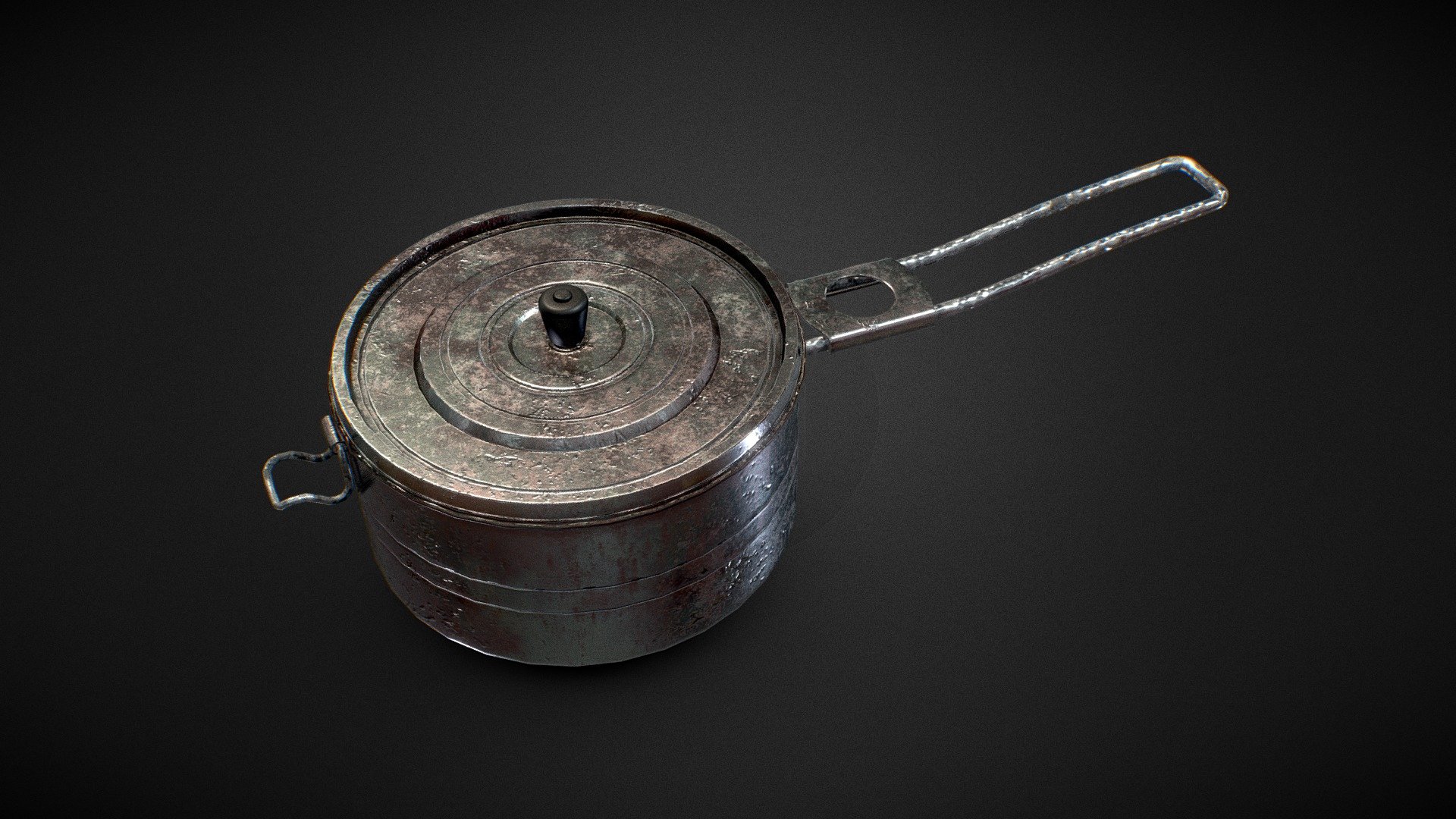 Portable Camping Pot 3d model