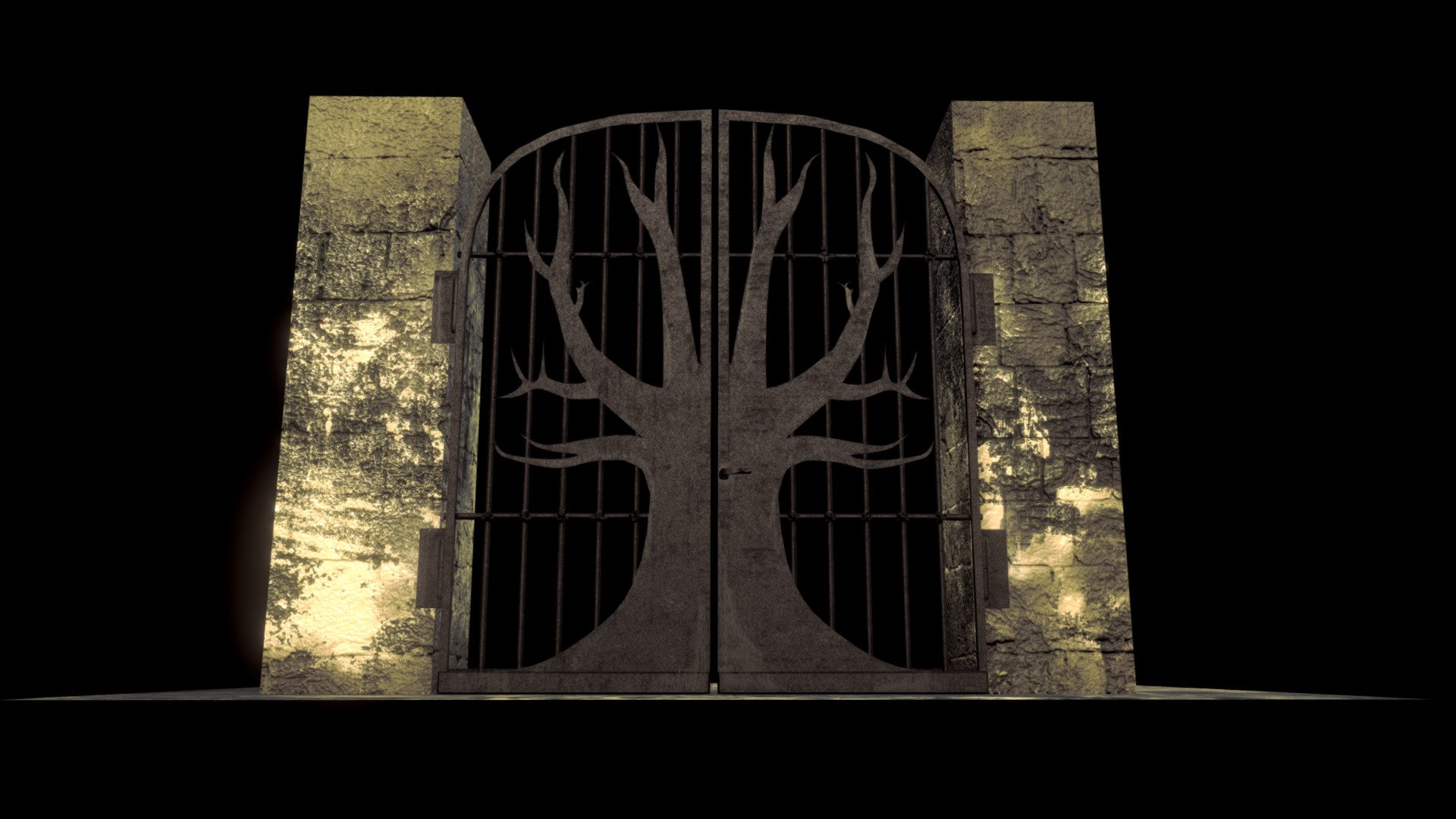 Gate to the Forest Graveyard 3d model