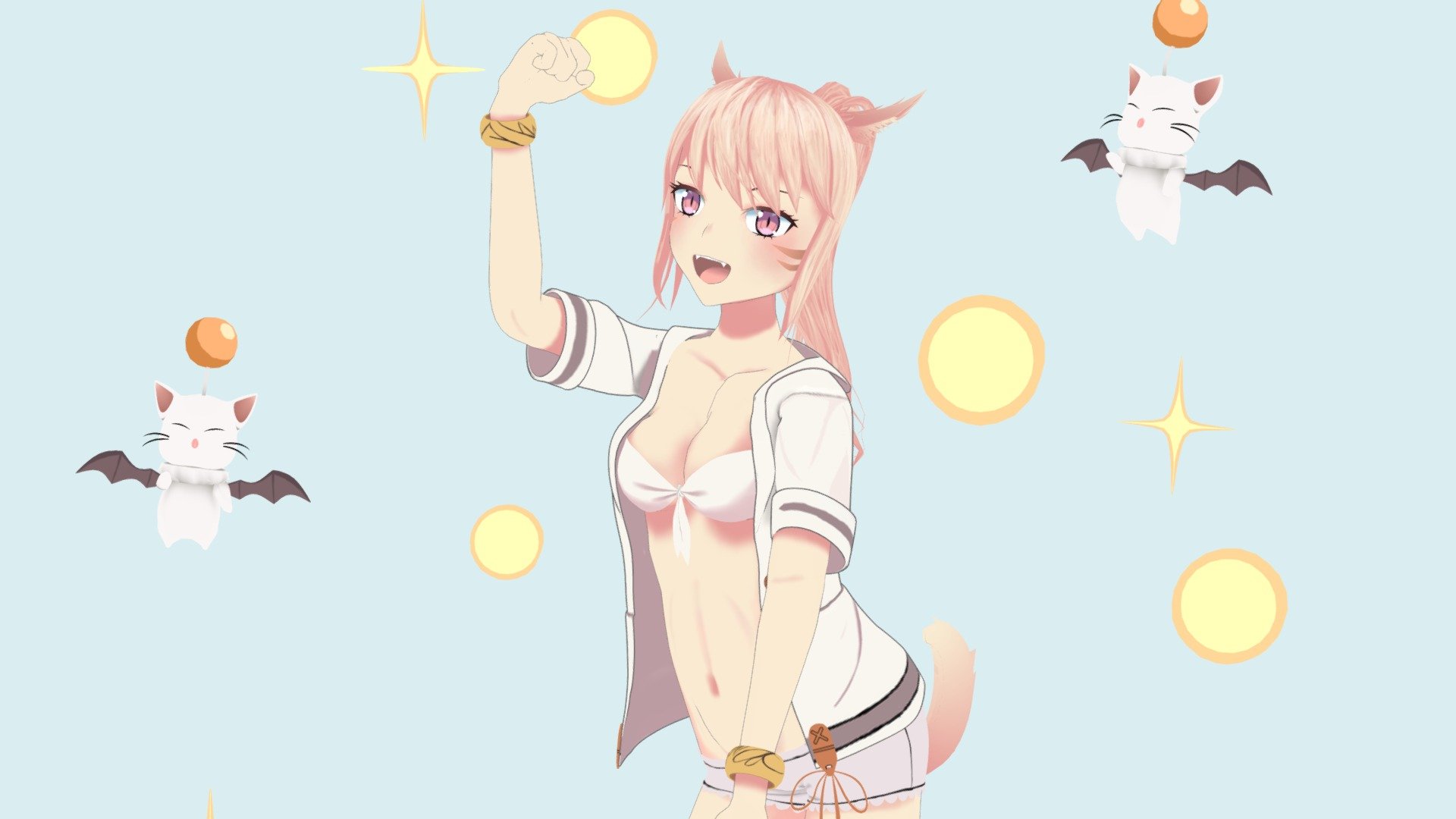 猫娘 3d model