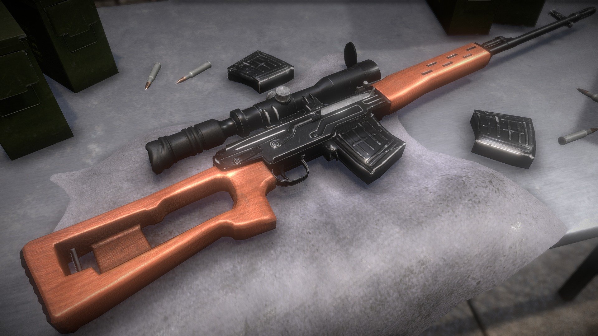 Dragunov SVD Final 3d model