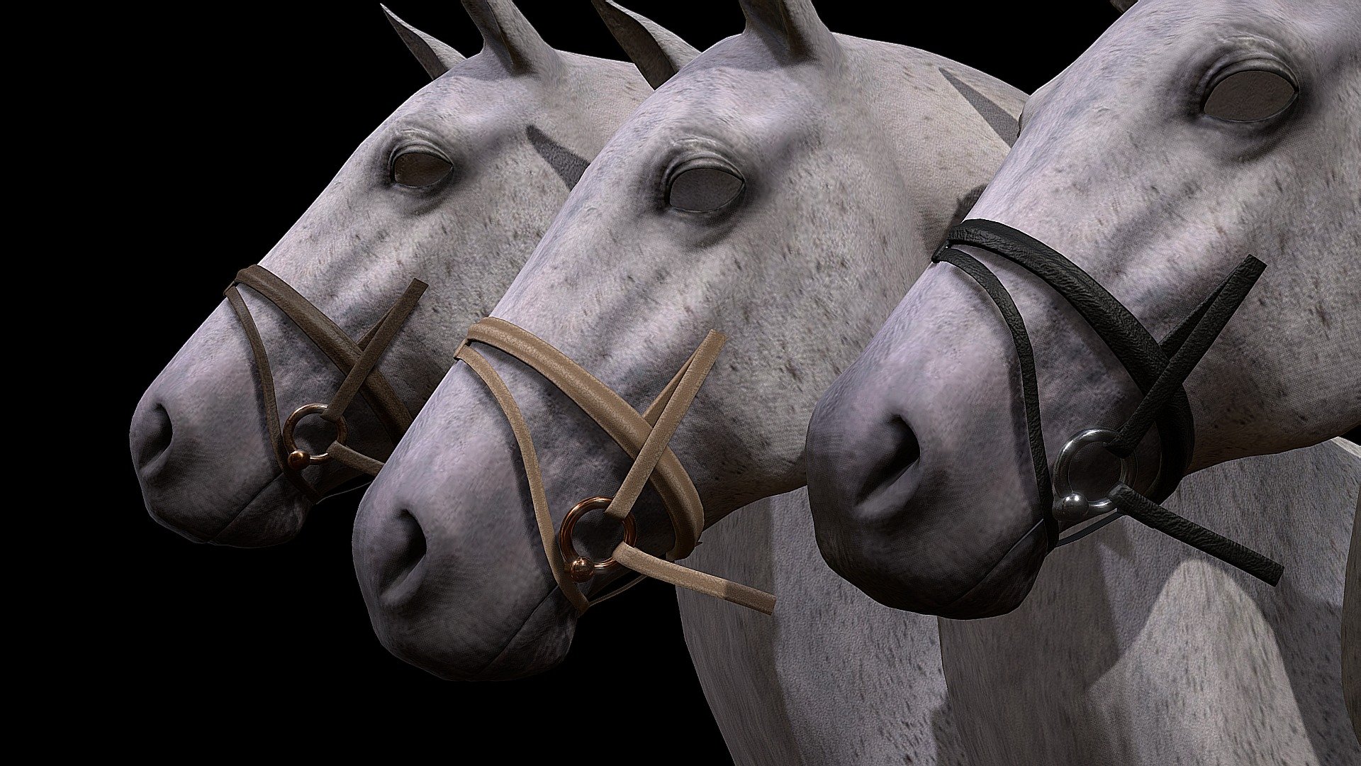 Horse Bridle Sample 3d model