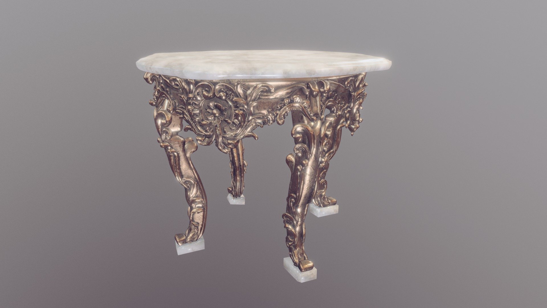 Antique Table 3d model