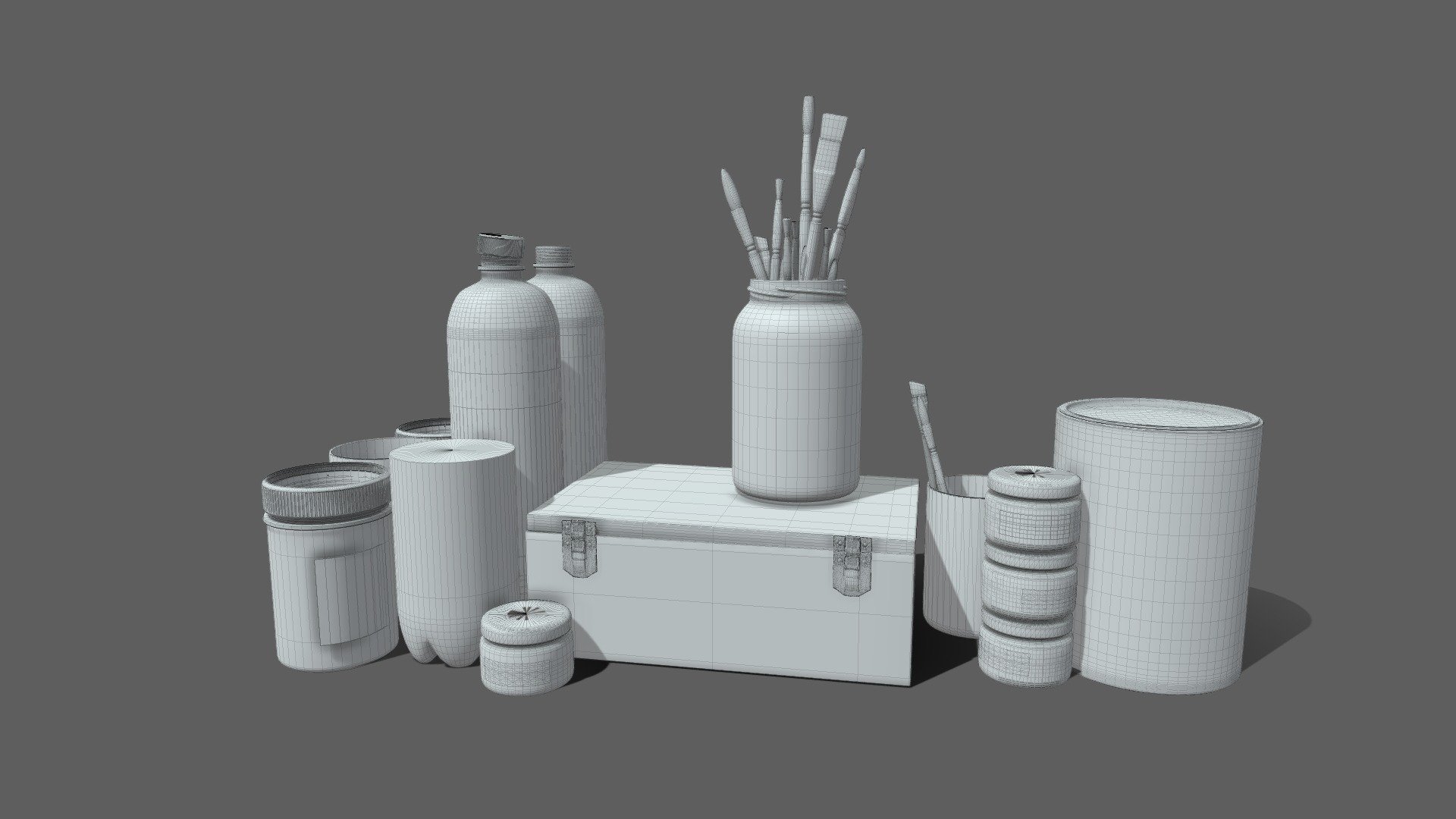 paint tools 3d model