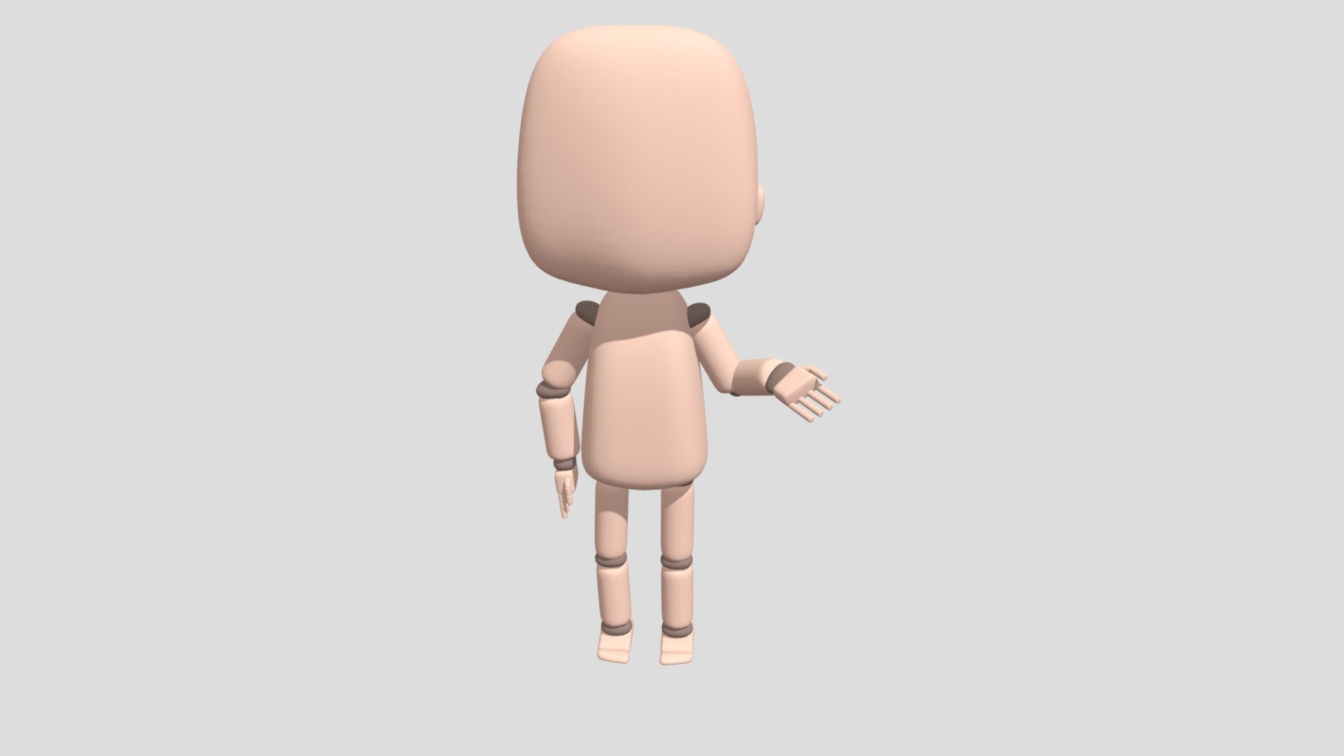 Chibi Mannequin 3d model