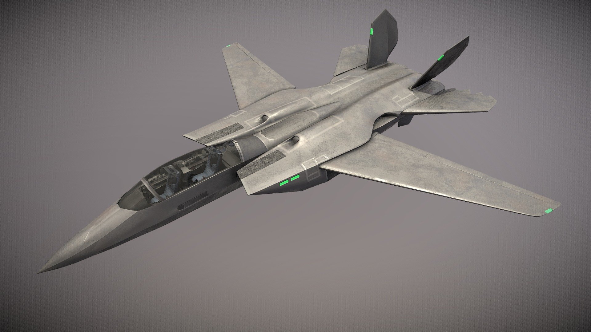 FAS-36 Vampire Next Generation Stealth Jet 3d model