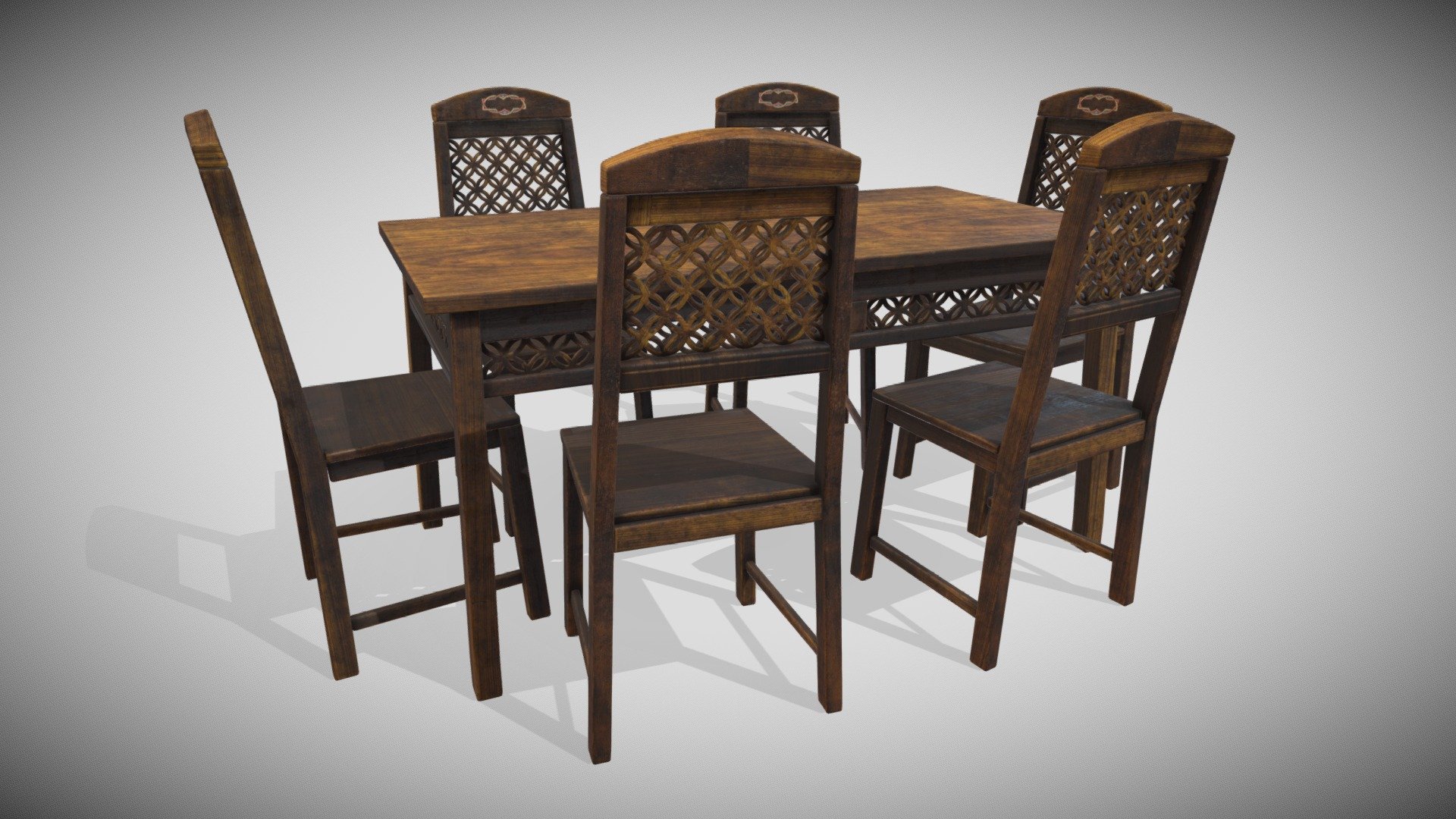 Table and Chair 3d model