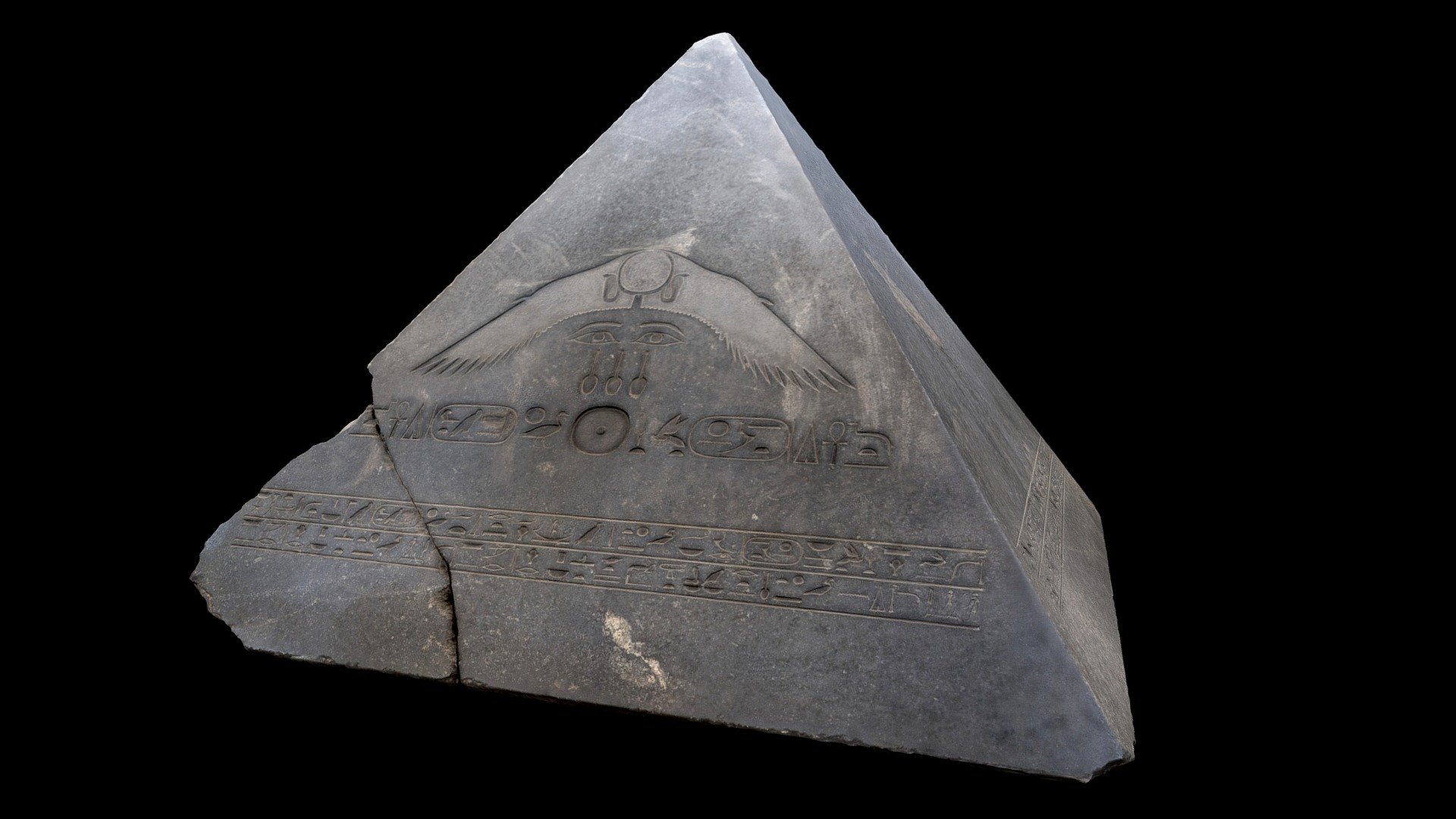 Pyramidion of Amenemhet III 3d model