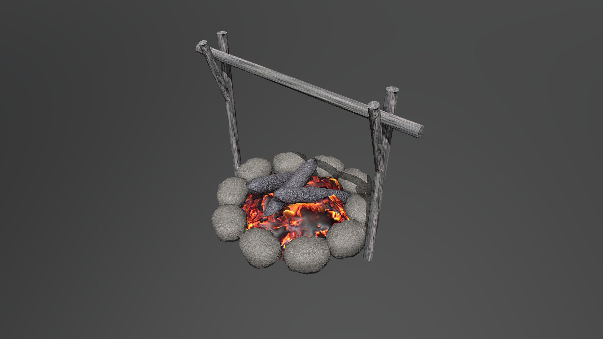 Fireplace 3d model