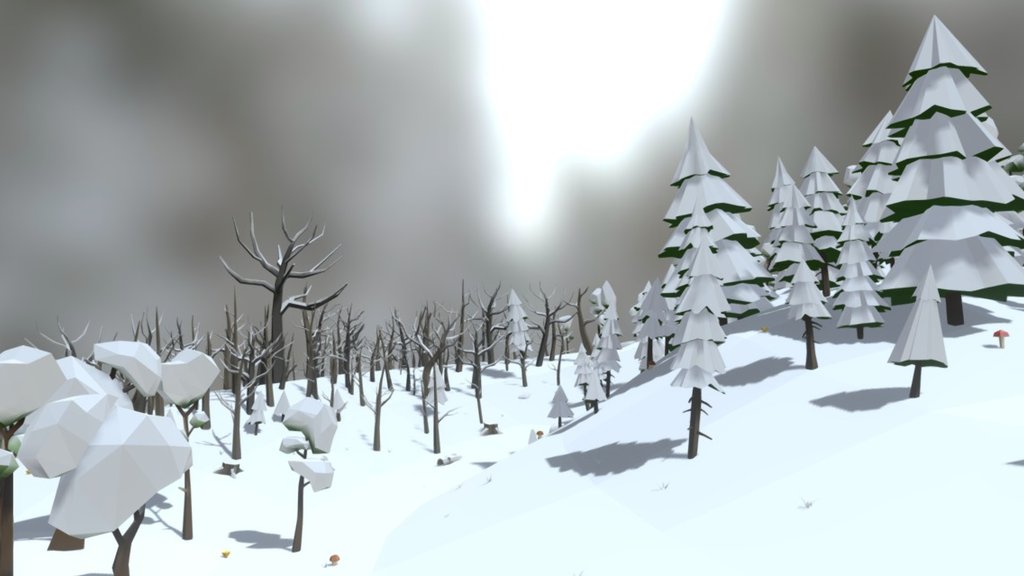 Forest Pack Winter 3d model