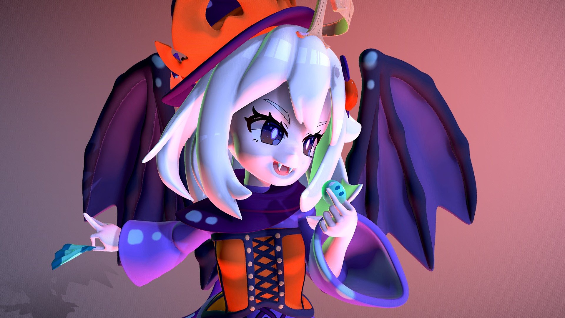 Halloween Paimon 3d model