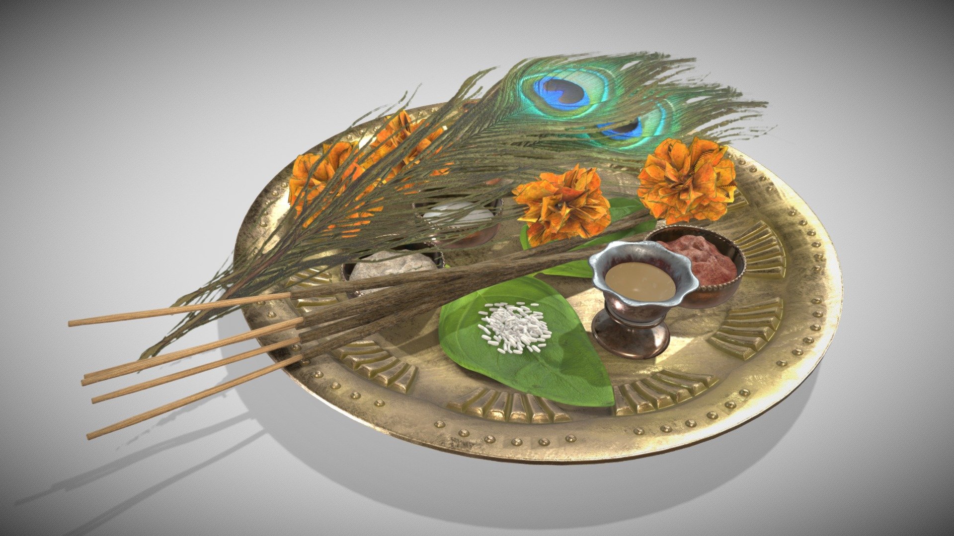 Puja Offer 3d model