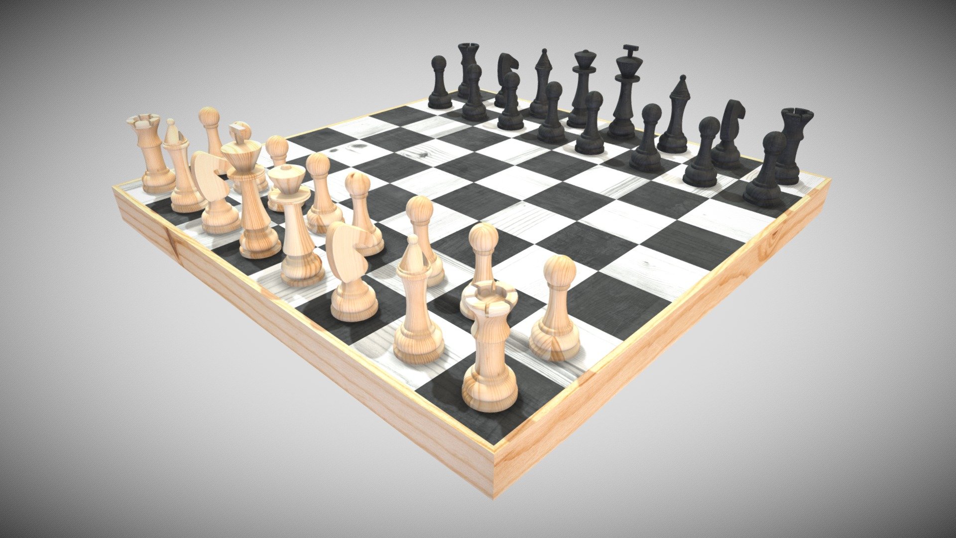 Chess Serie 3d model