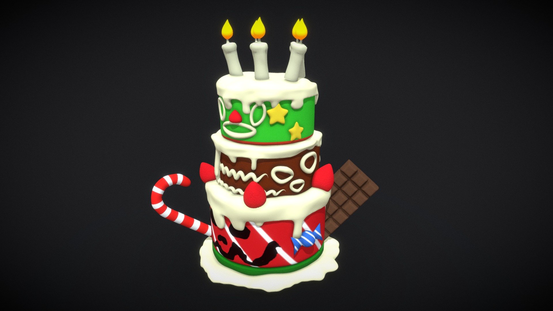 Bundt Super Mario RPG 3d model