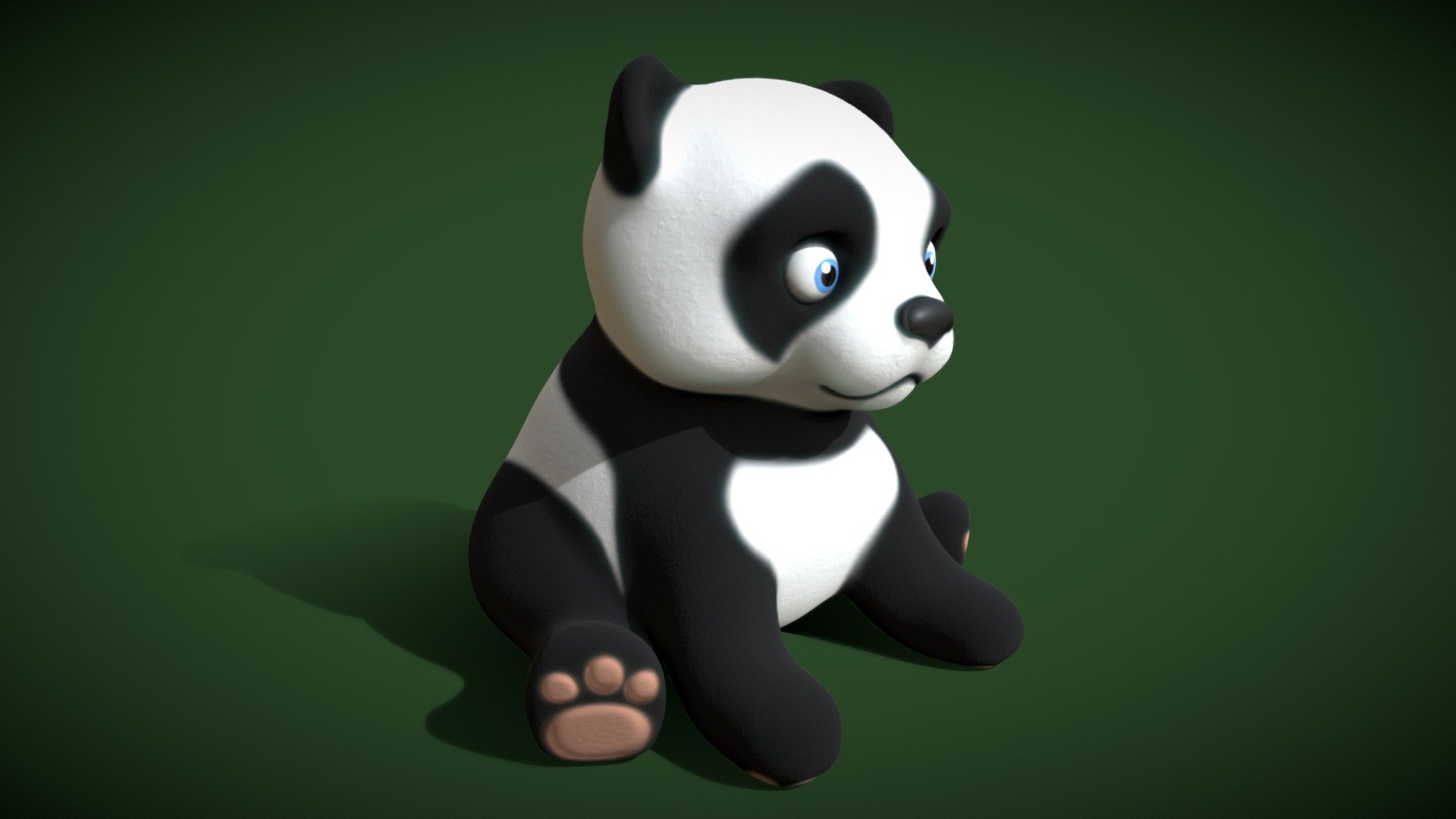 panda bear 3d model