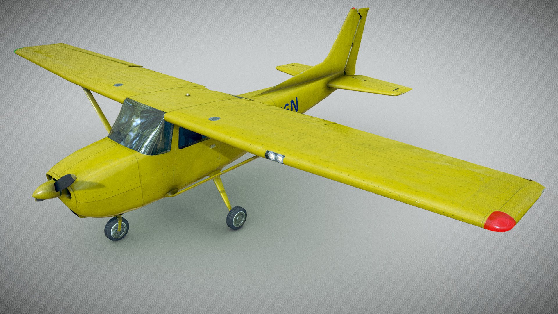 Light Airplane 3d model