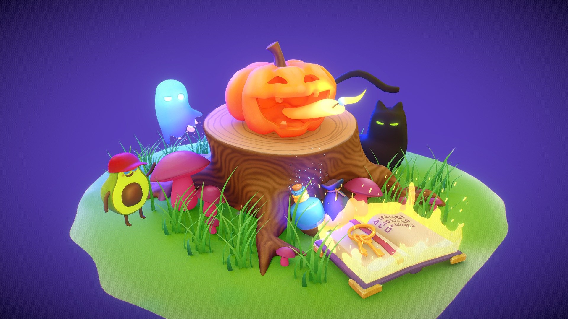 Halloween for a friend 3d model