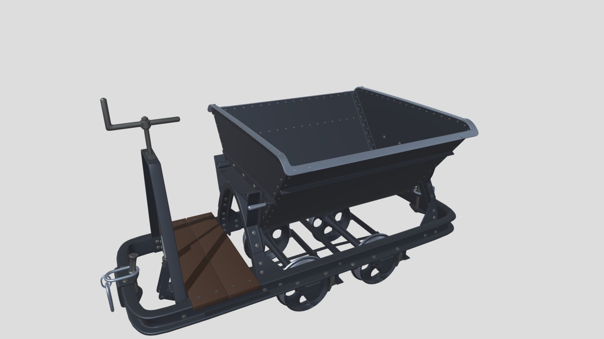 Coal mine trolley 3d model