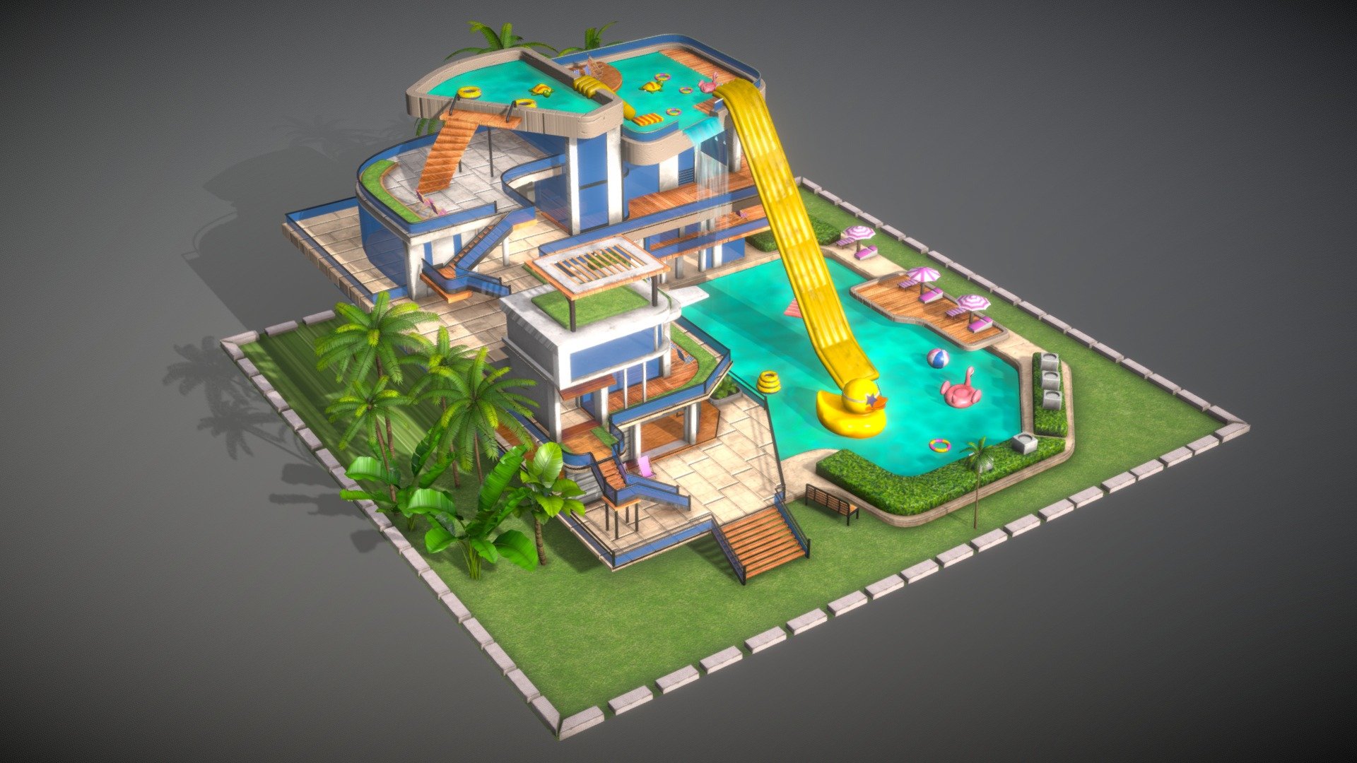 swimming pool 3d model