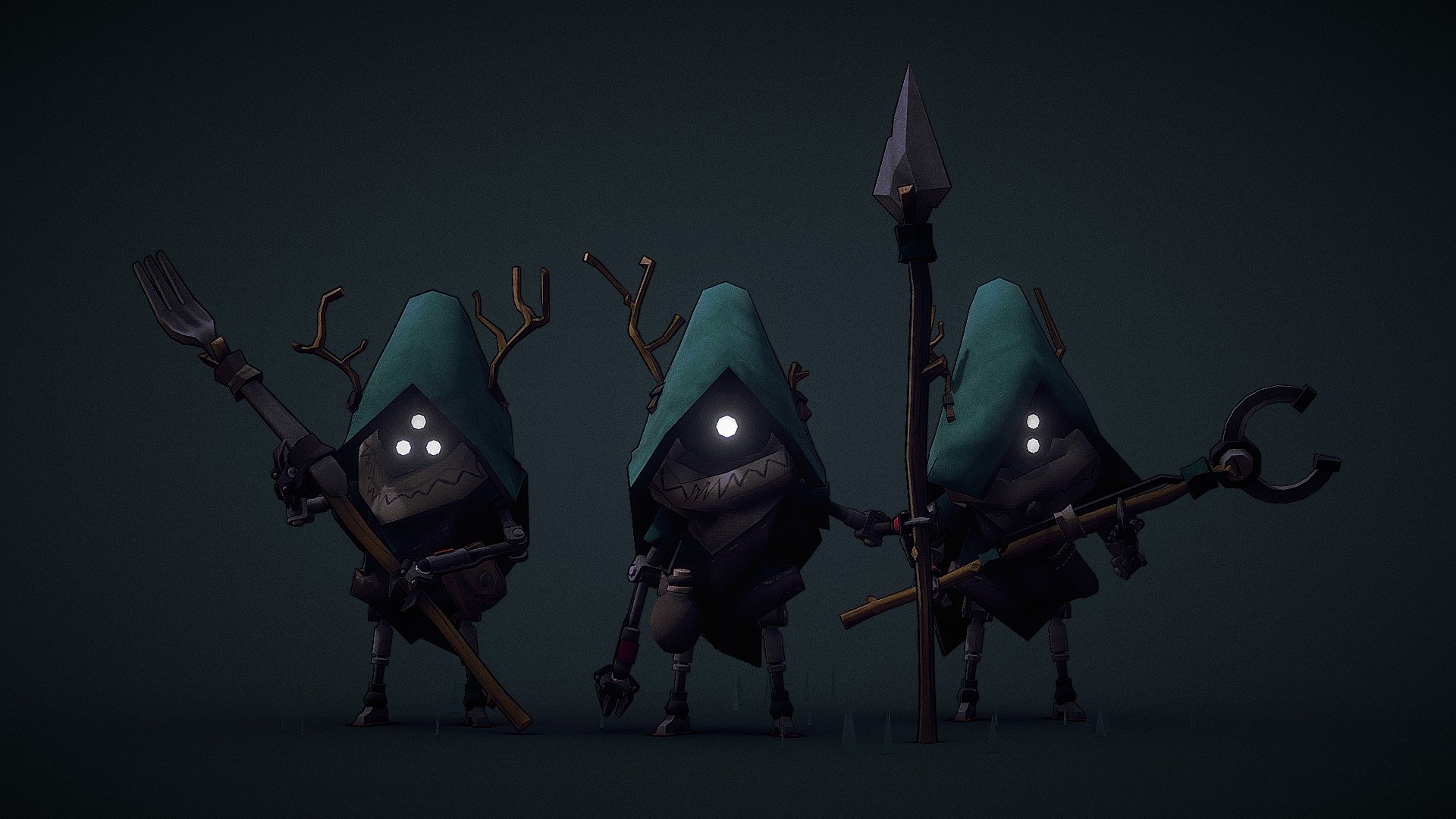 Forest Scavengers 3d model