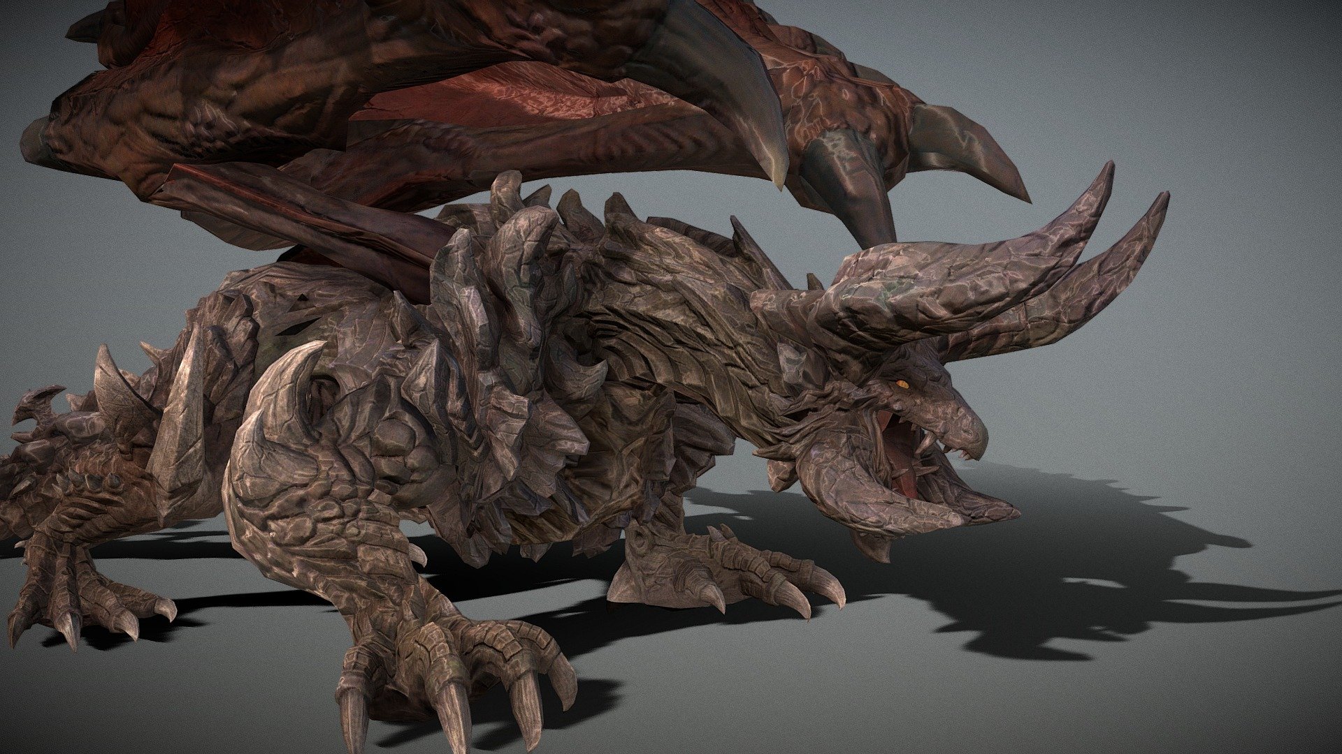 Boss Dragon Animated 3d model