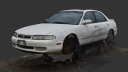 (3D Scan) Salvage Yard Car