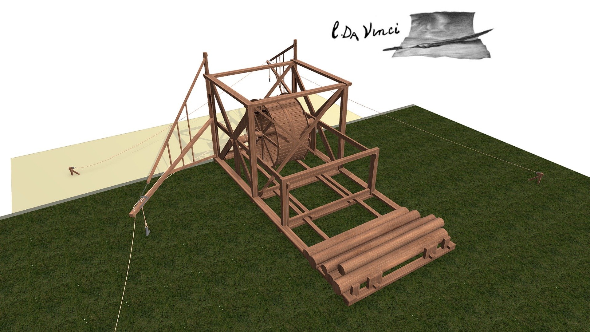 Dock crane 3d model