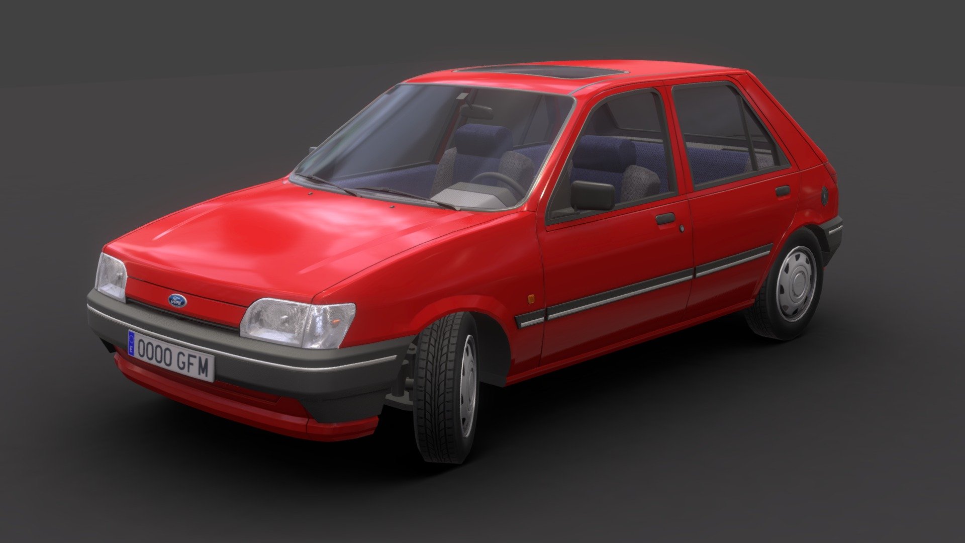 Ford Fiesta MK3 3d model