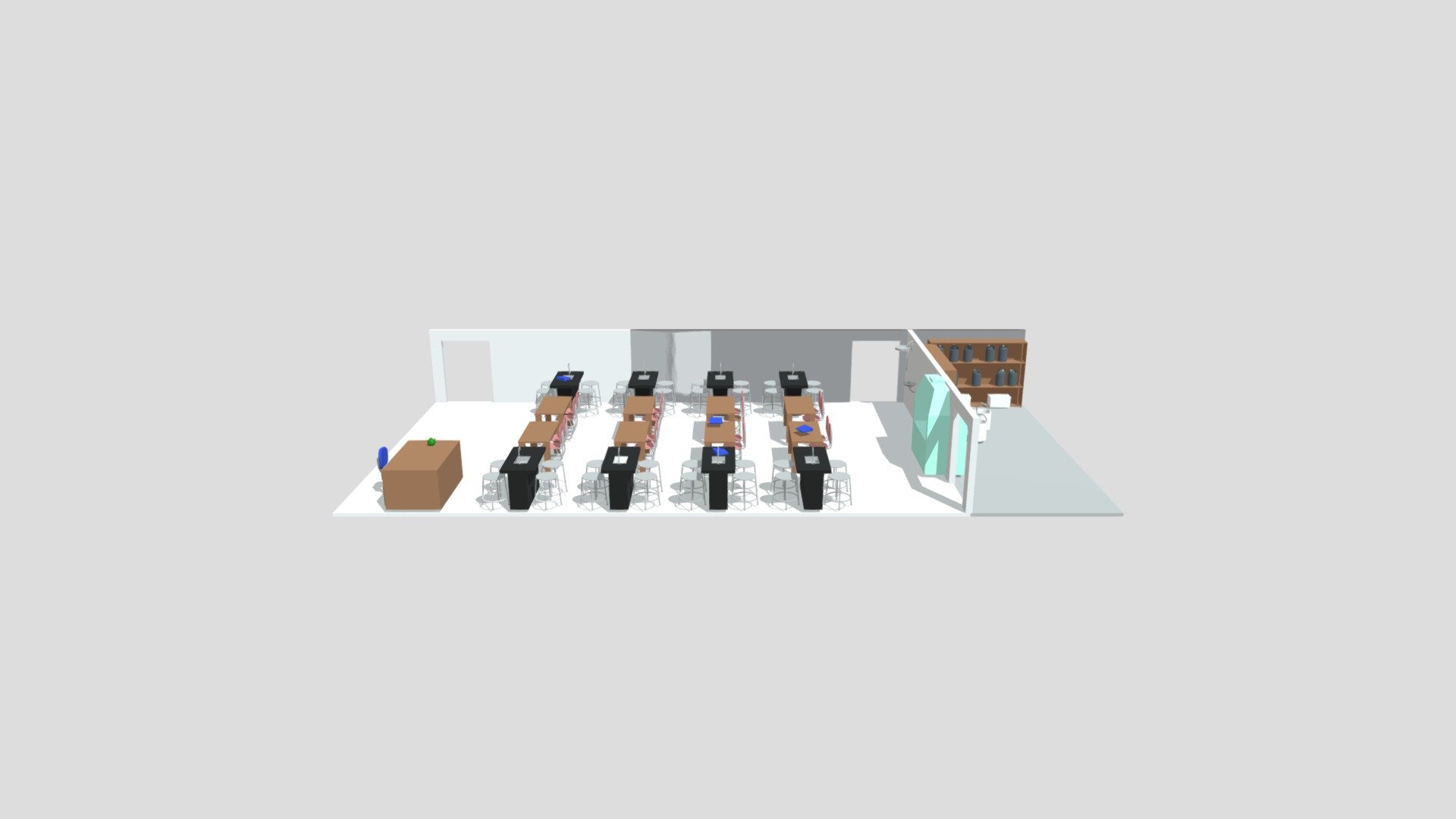 Classroom 3d model