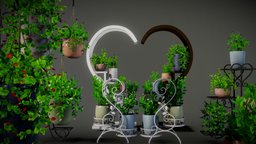 Hanging Pots Collection with Plant Stands