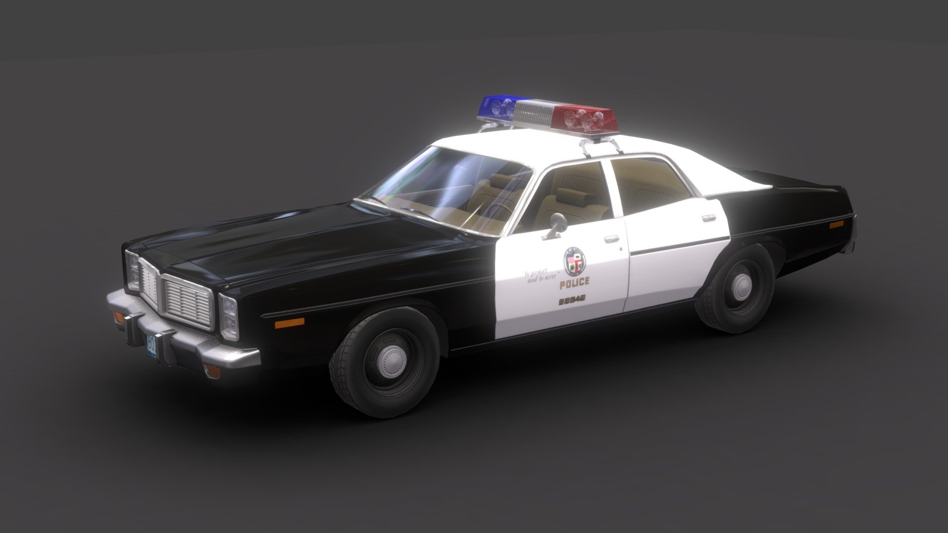 Dodge Monaco LAPD 3d model