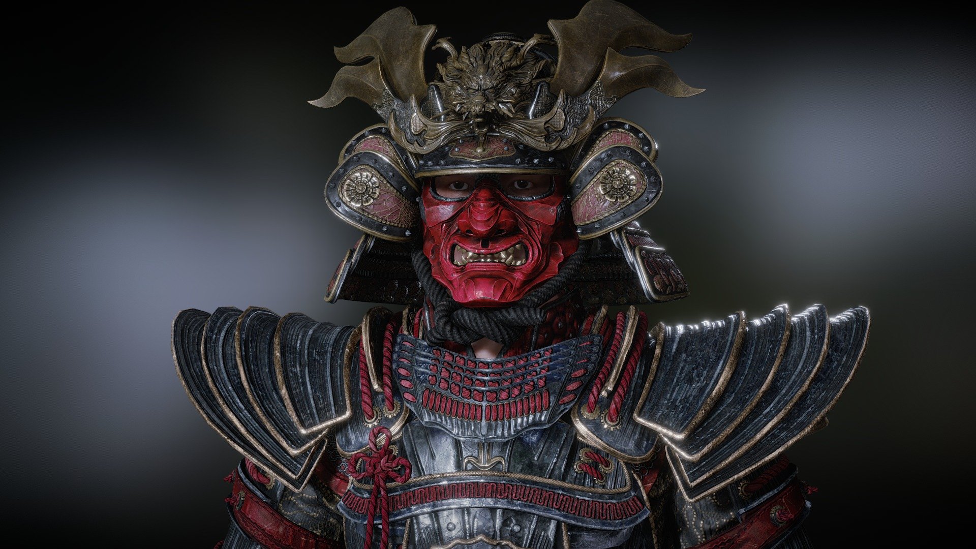 Crimson Samurai 3d model