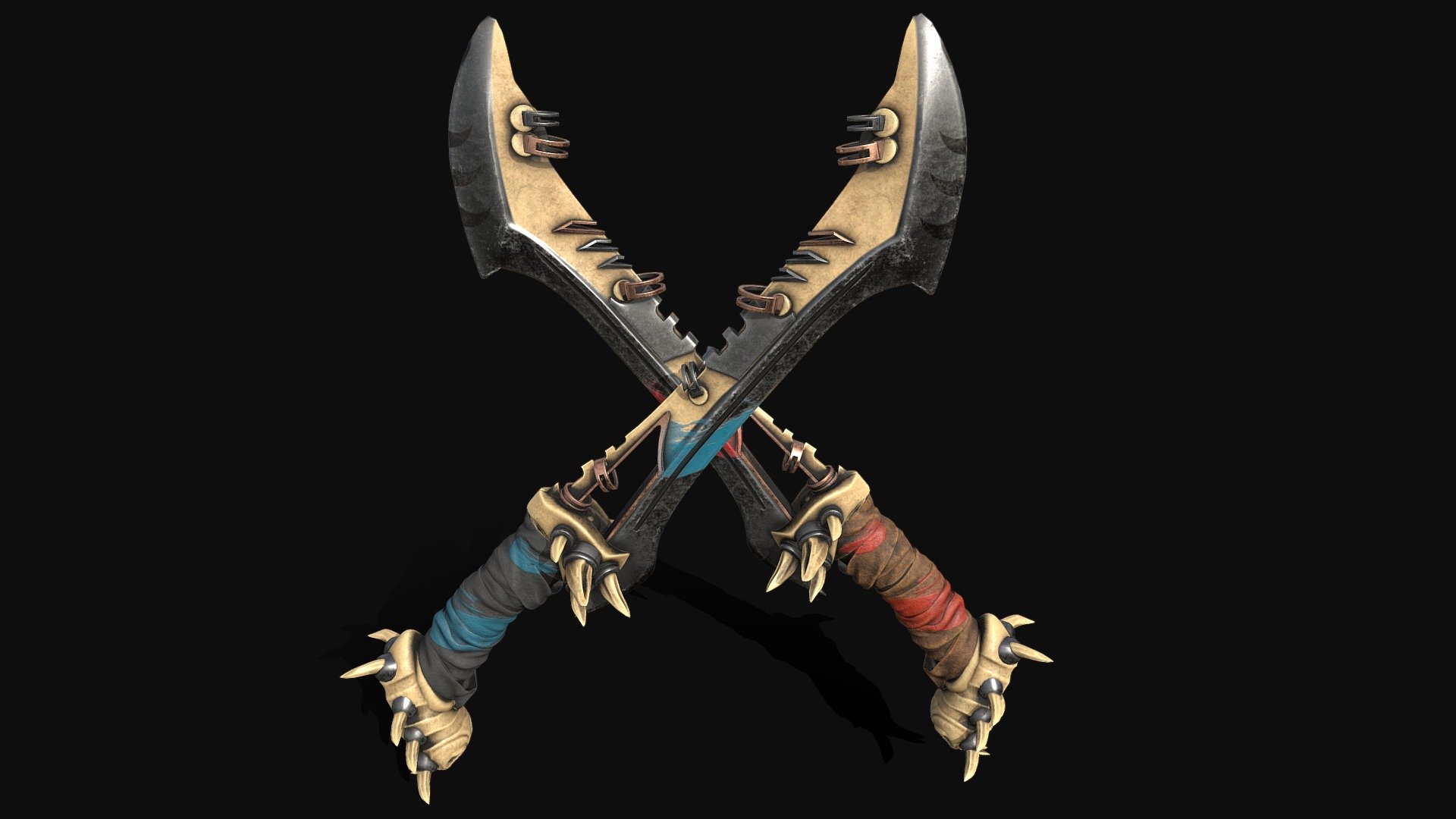 Bone Swords 3d model