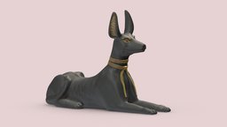 Egyptian God Anubis Dog PBR