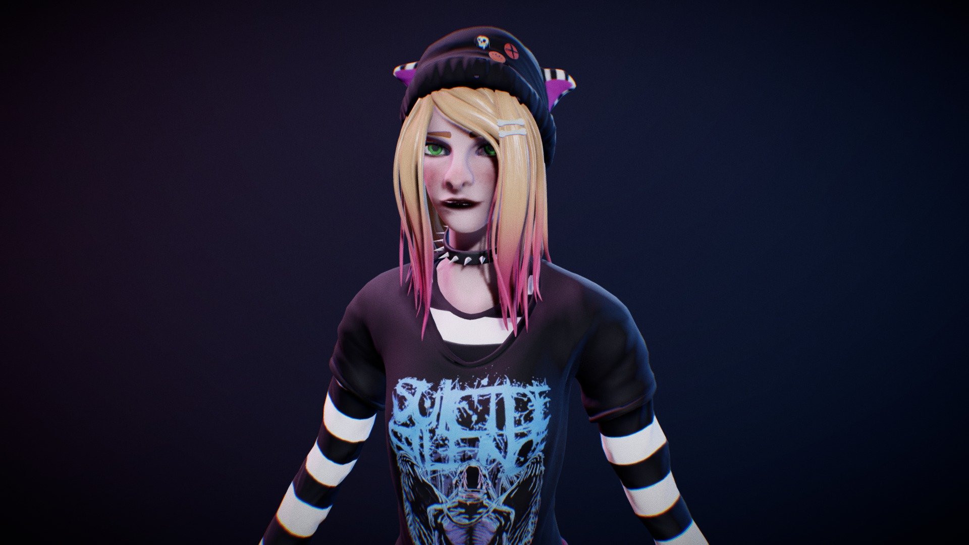 Emo Kid 3d model